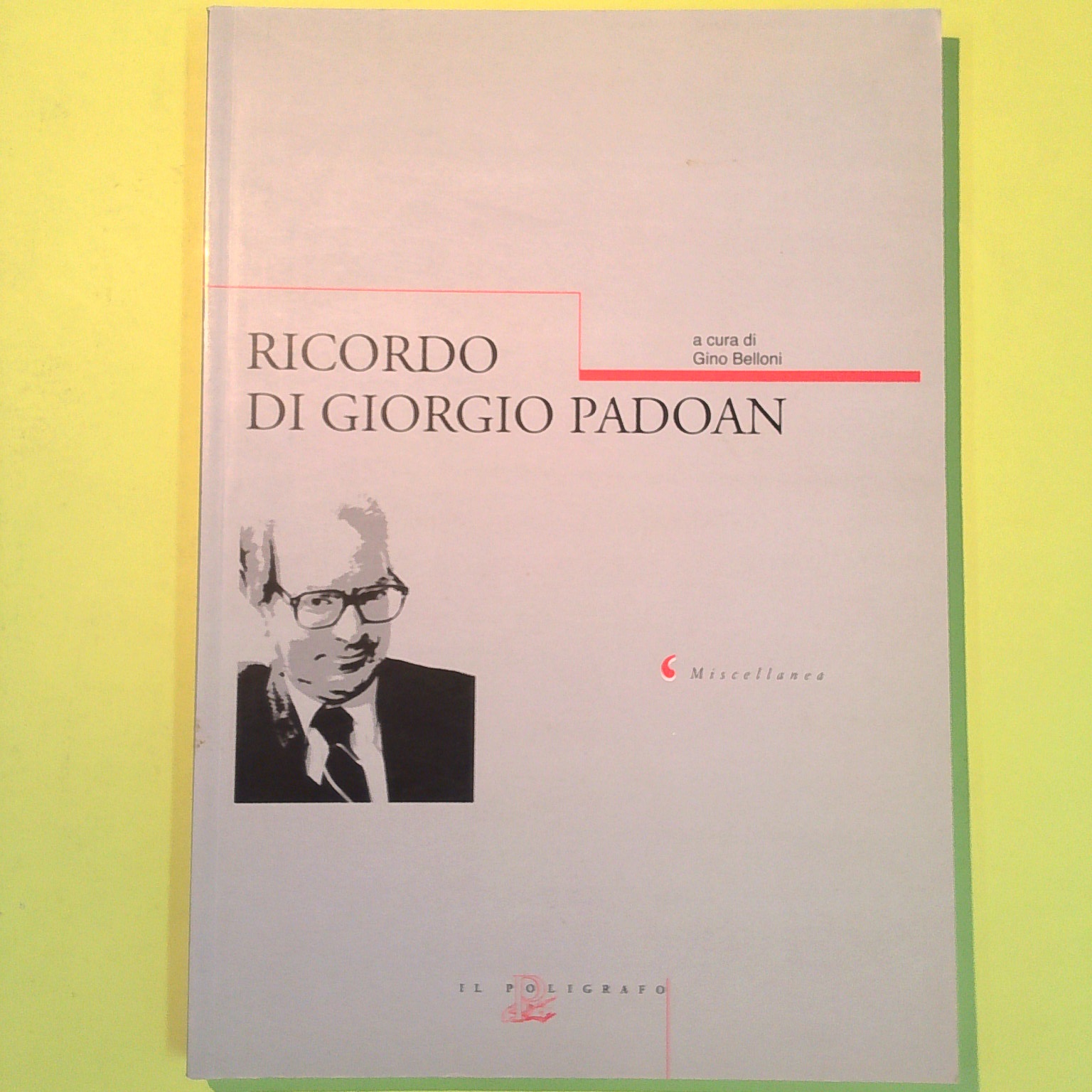 RICORDO DI GIORGIO PADOAN