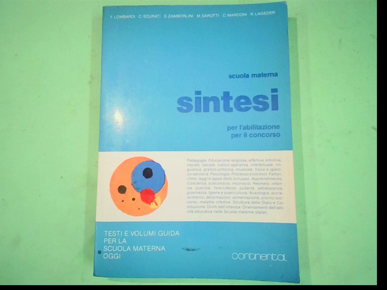 SCUOLA MATERNA SINTESI PER L'ABILITAZIONE PER IL CONCORSO