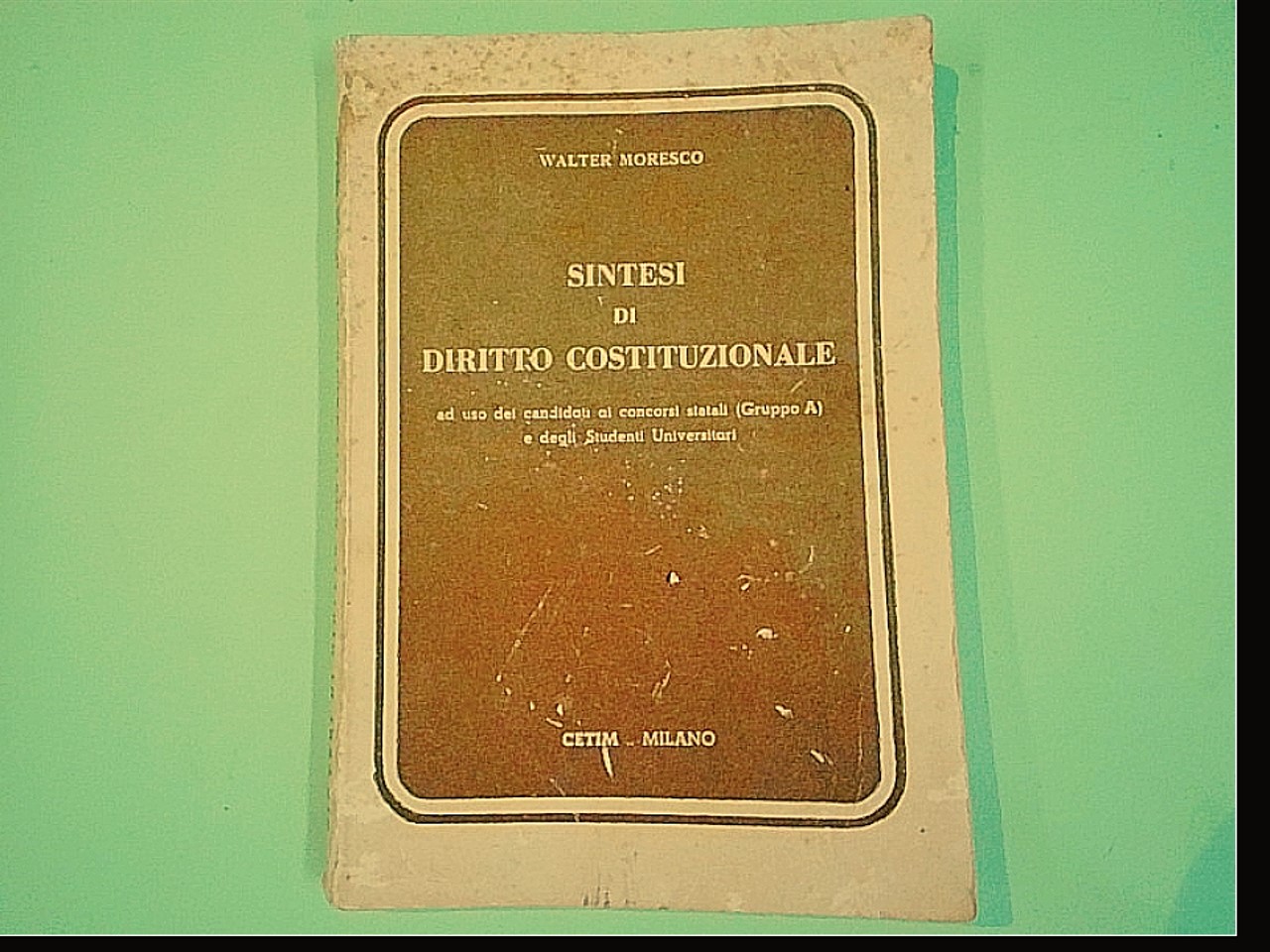SINTESI DI DIRITTO COSTITUZIONALE