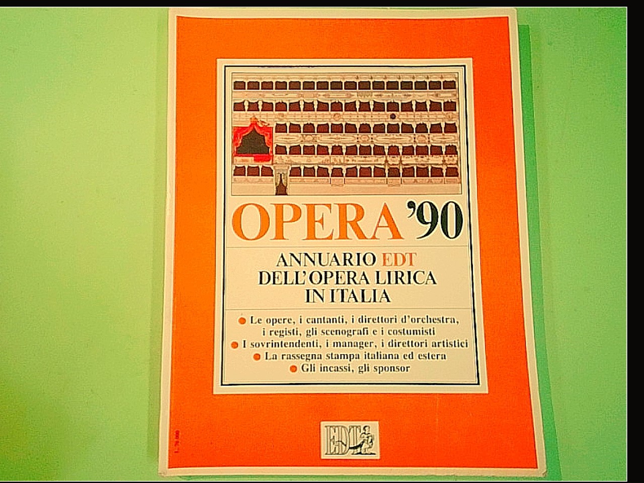 OPERA '90 ANNUARIO DELL'OPERA LIRICA IN ITALIA