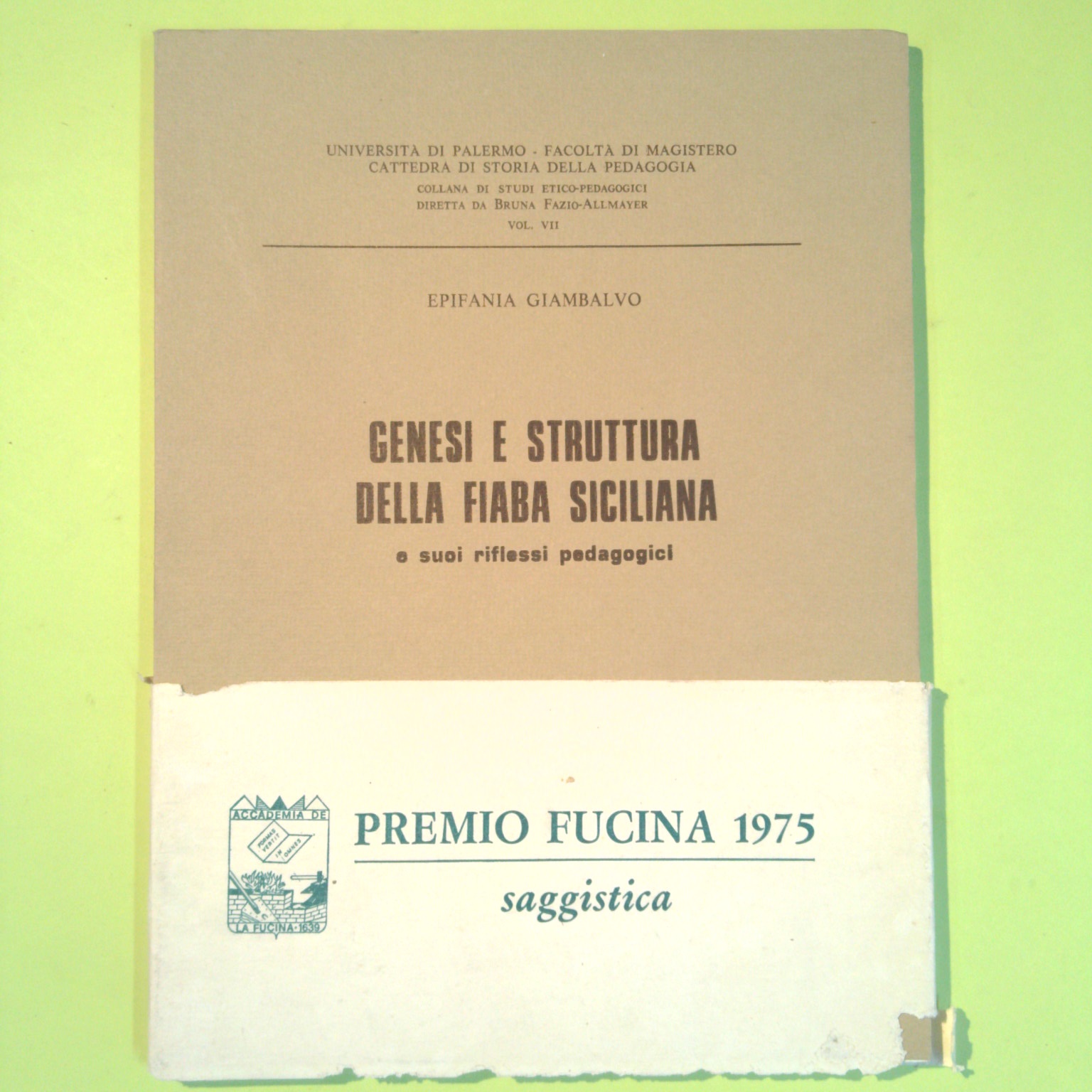 GENESI E STRUTTURA DELLA FIABA SICILIANA