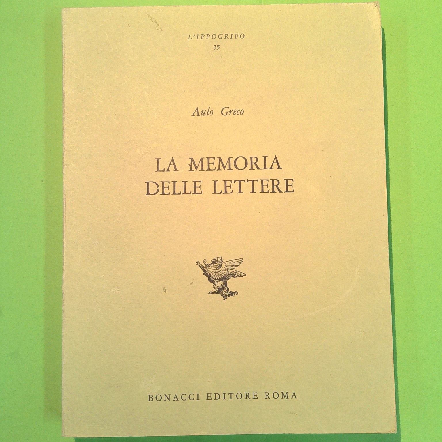 LA MEMORIA DELLE LETTERE