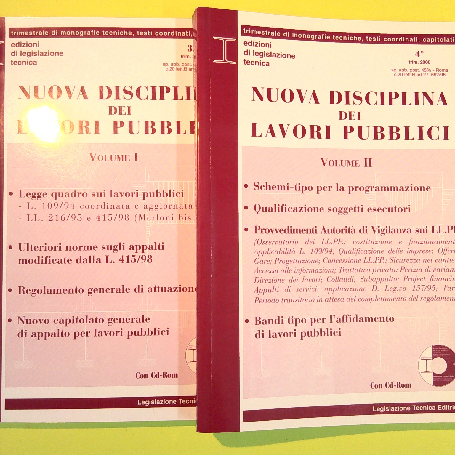 NUOVA DISCIPLINA DEI LAVORI PUBBLICI VOL I - II