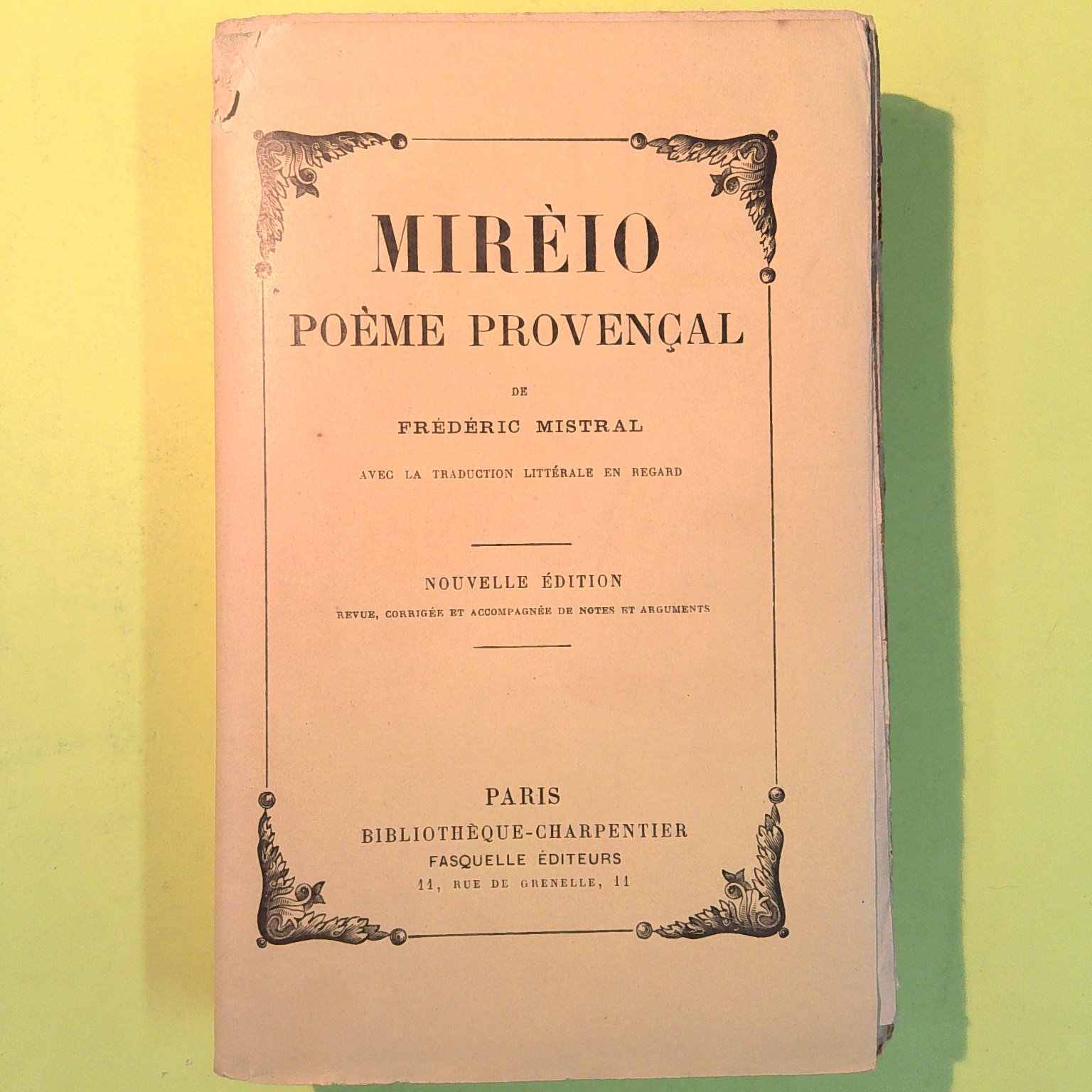 MIREIO MIREILLE POEME PROVENCAL