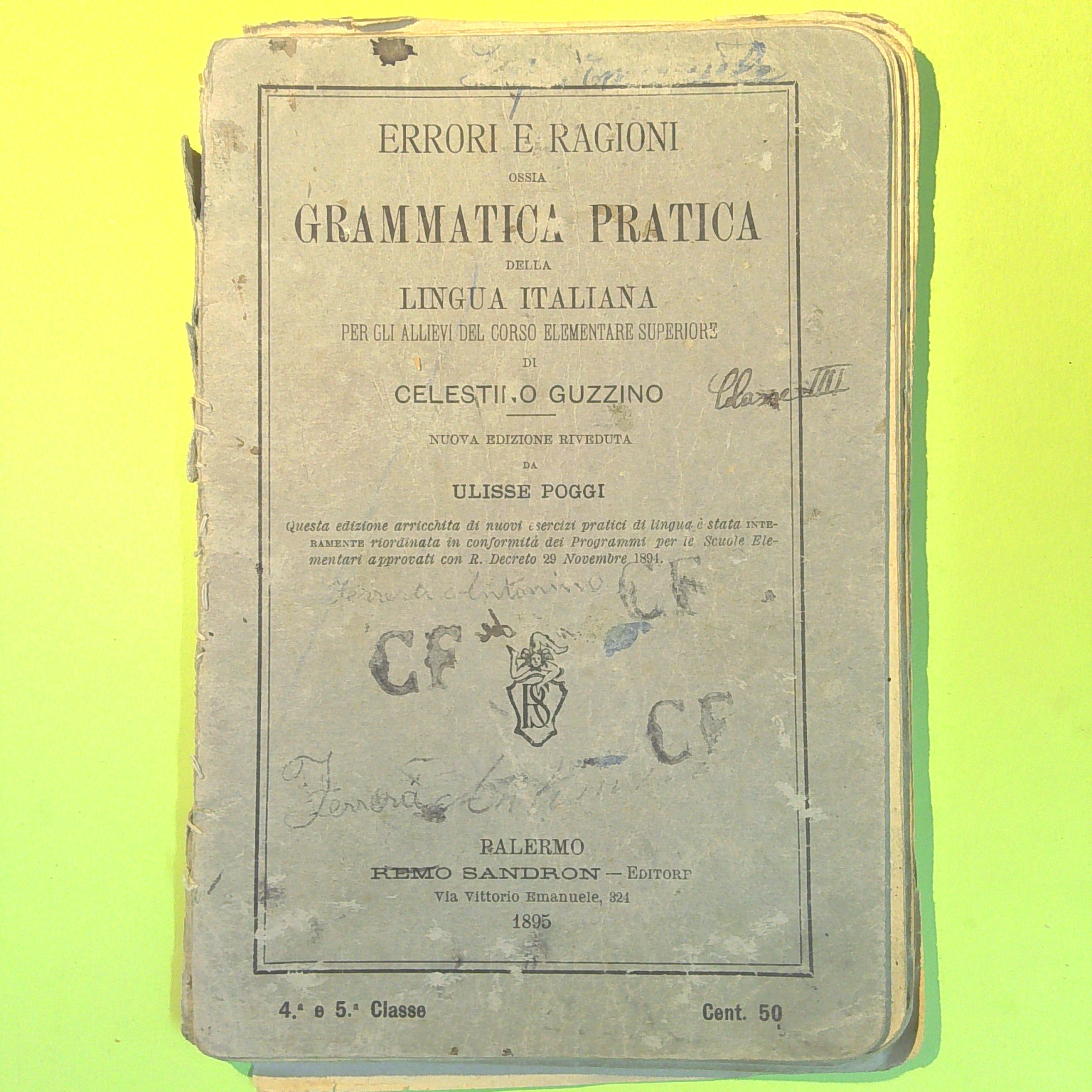 GRAMMATICA PRATICA DELLA LINGUA ITALIANA