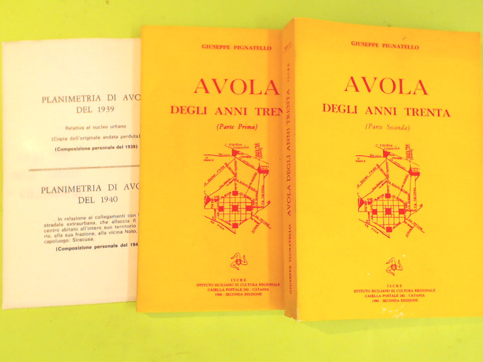 AVOLA DEGLI ANNI TRENTA