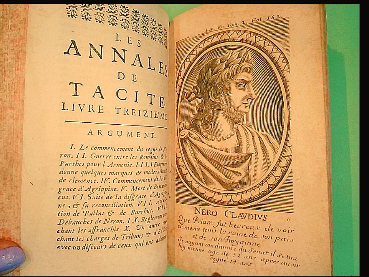 LES ANNALES DE TACITE TOME SECOND - immagine 3