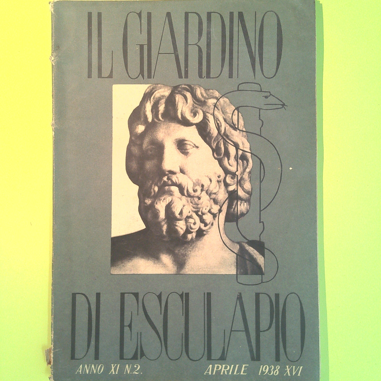 IL GIARDINO DI ESCULAPIO APRILE 1938 N 2