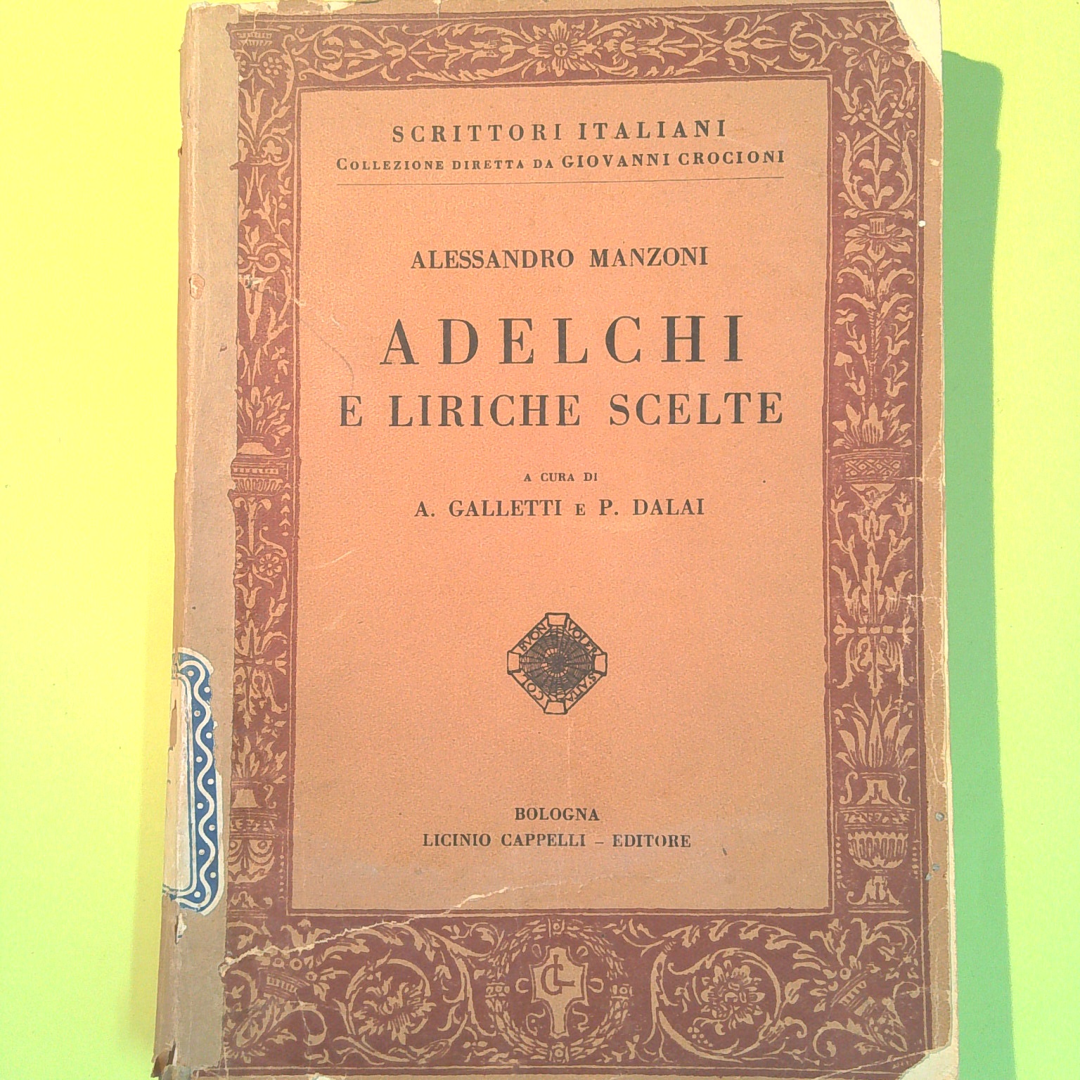 ADELCHI E LIRICHE SCELTE