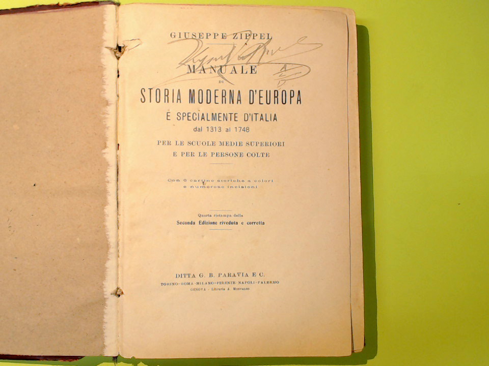MANUALE DI STORIA MODERNA D'EUROPA - immagine 2