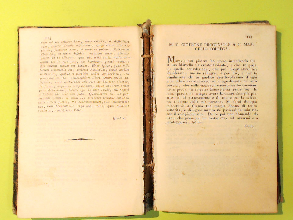 CENTO EPISTOLE DI CICERONE DE' COSMI 1816 - immagine 4