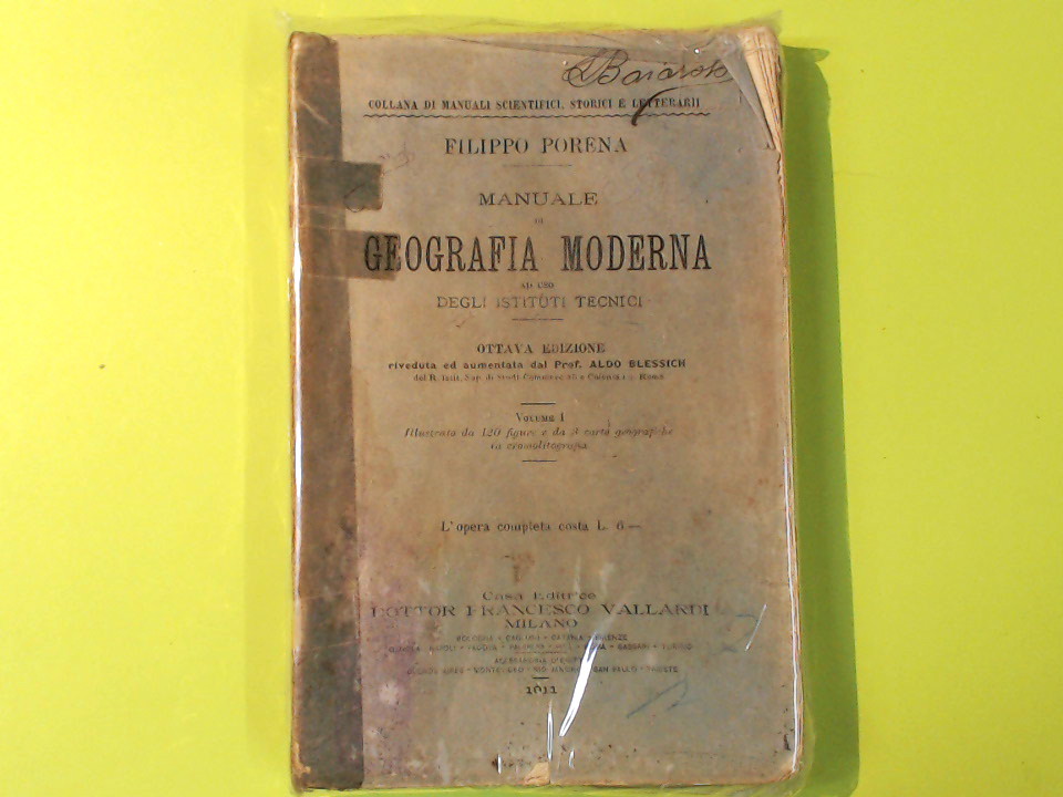 MANUALE DI GEOGRAFIA MODERNA VOL I