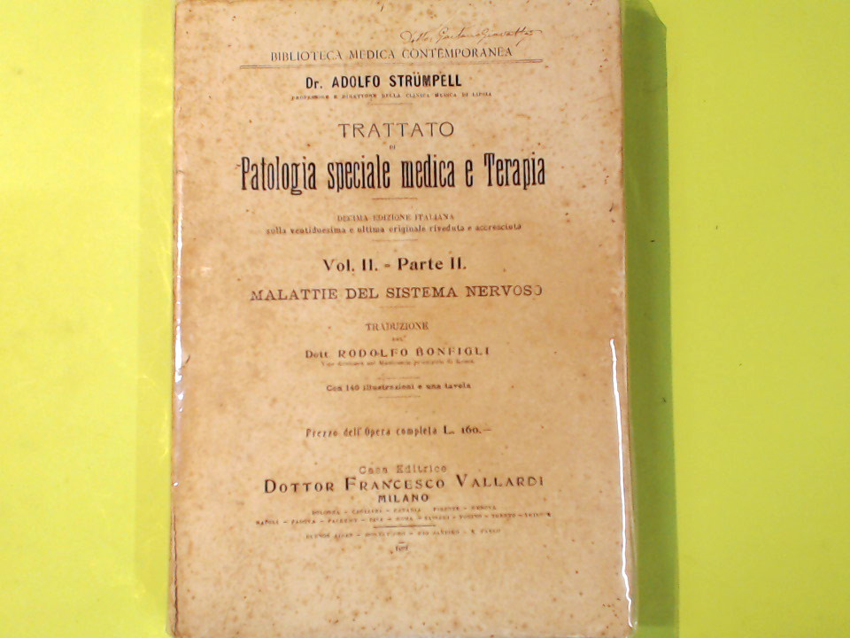 PATOLOGIA SPECIALE MEDICA E TERAPIA VOL II PARTE II