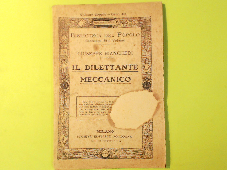 IL DILETTANTE MECCANICO