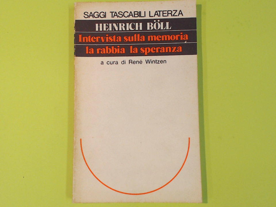 INTERVISTA SULLA MEMORIA LA RABBIA E LA SPERANZA