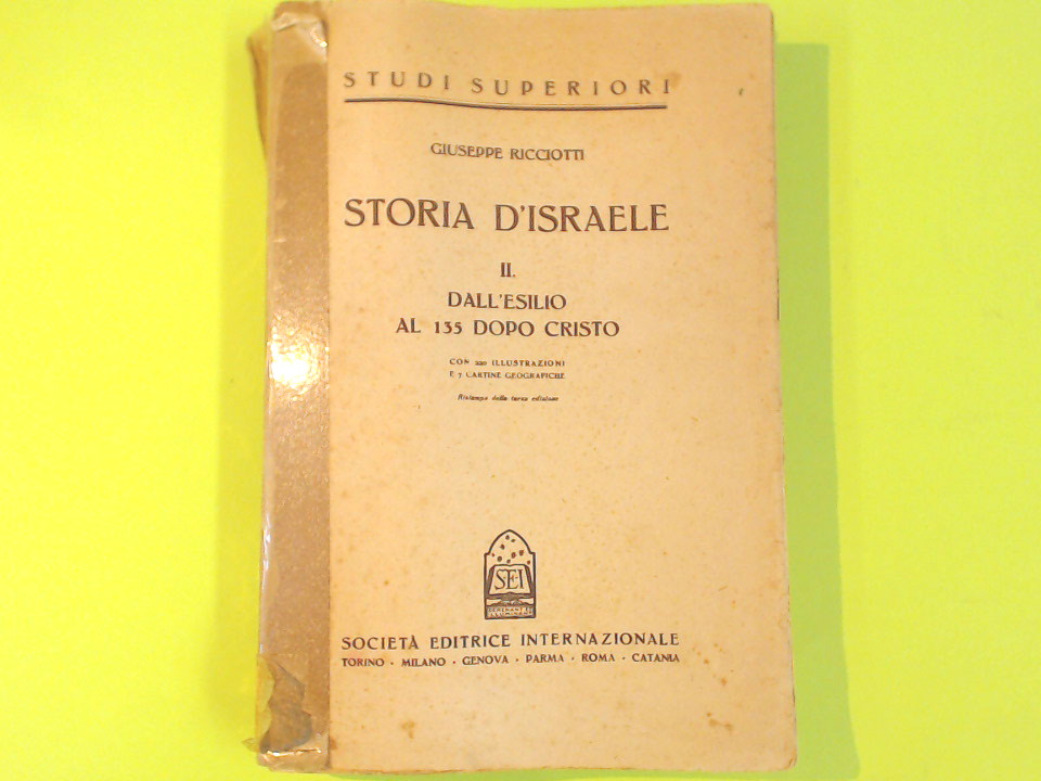 STORIA D'ISRAELE VOL II