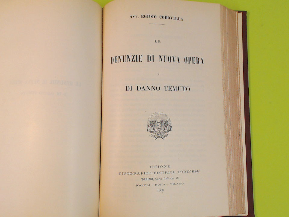 DEL COMPROMESSO E DEL GIUDIZIO ARBITRALE- DENUNZIE NUOVA OPERA - immagine 2