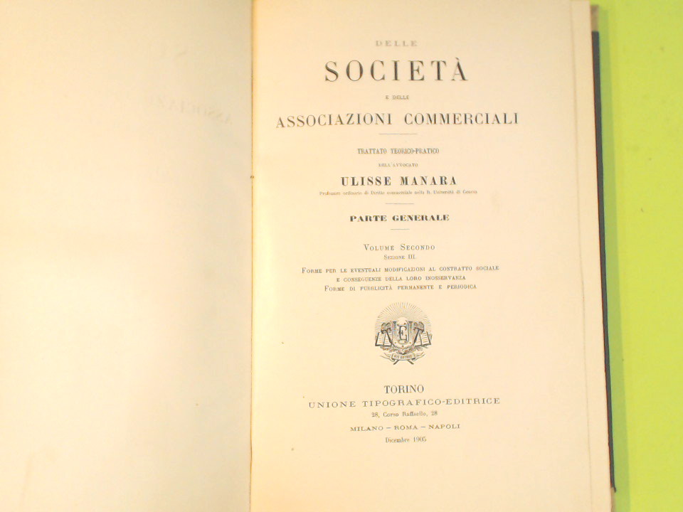 DELLE SOCIETA' E DELLE ASSOCIAZIONI COMMERCIALI - immagine 5