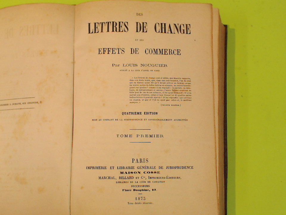 DES LETTRES DE CHANGE NOUGUIER - immagine 2