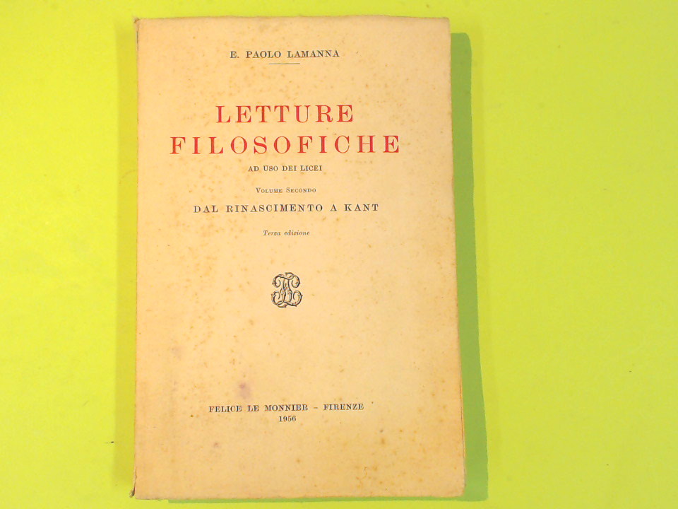LETTURE FILOSOFICHE VOL II