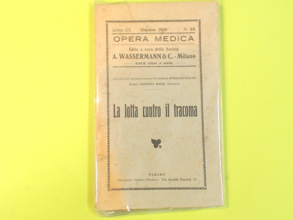 LA LOTTA CONTRO IL TRACOMA