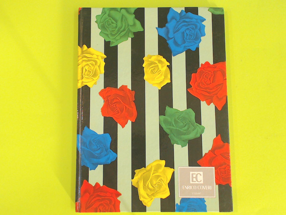 QUADERNO VINTAGE ENRICO COVERI COPERTINA RIGIDA QUADRETTI 4 MM