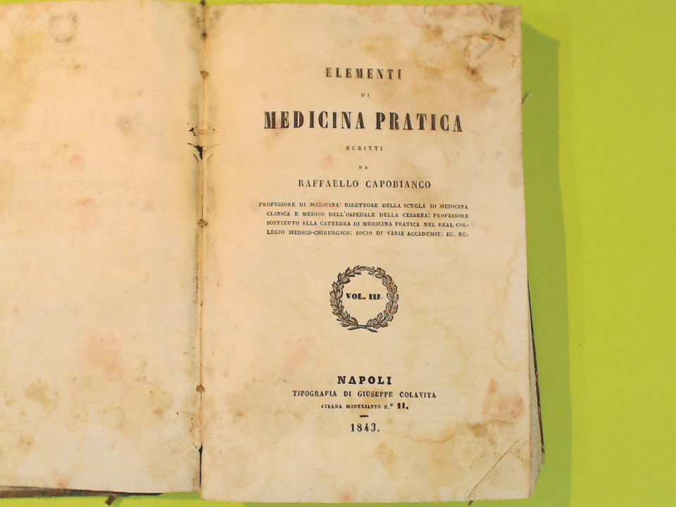 ELEMENTI DI MEDICINA PRATICA VOL III - immagine 2