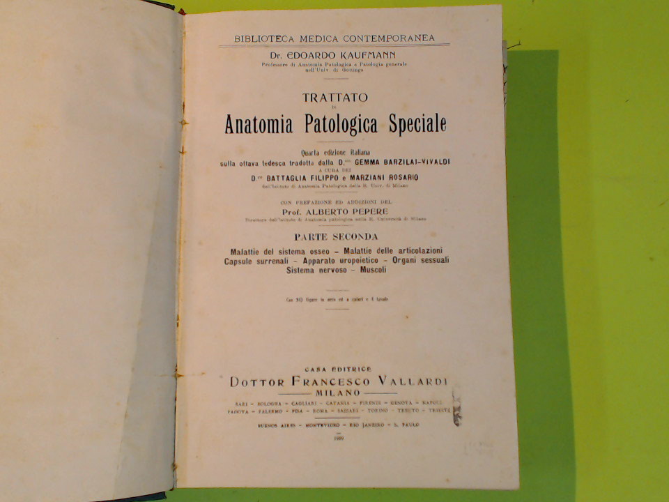TRATTATO DI ANATOMIA PATOLOGICA SPECIALE - immagine 2
