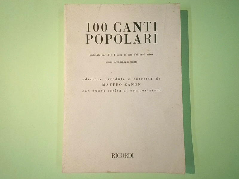 100 CANTI POPOLARI