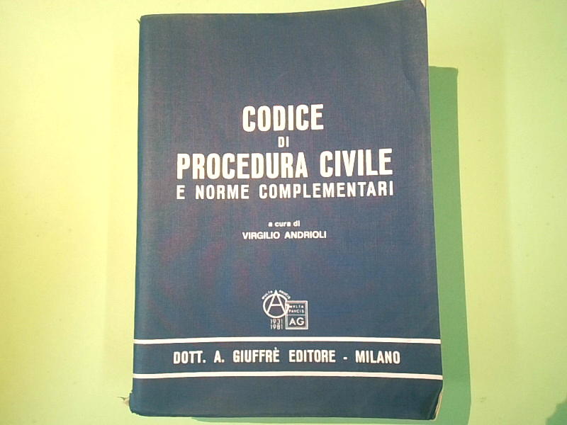 CODICE DI PROCEDURA CIVILE