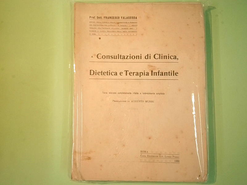 CONSULTAZIONI DI CLINICA DIETETICA E TERAPIA INFANTILE