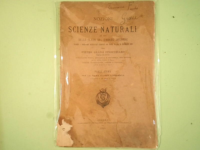 NOZIONI DI SCIENZE NATURALI