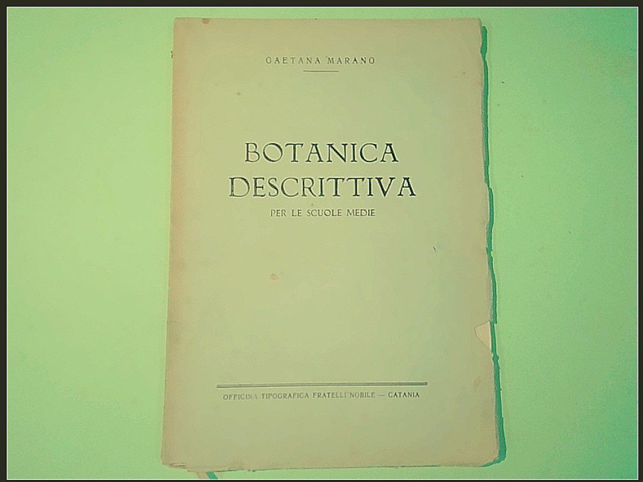 BOTANICA DESCRITTIVA