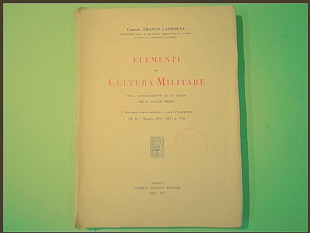 ELEMENTI DI CULTURA MILITARE
