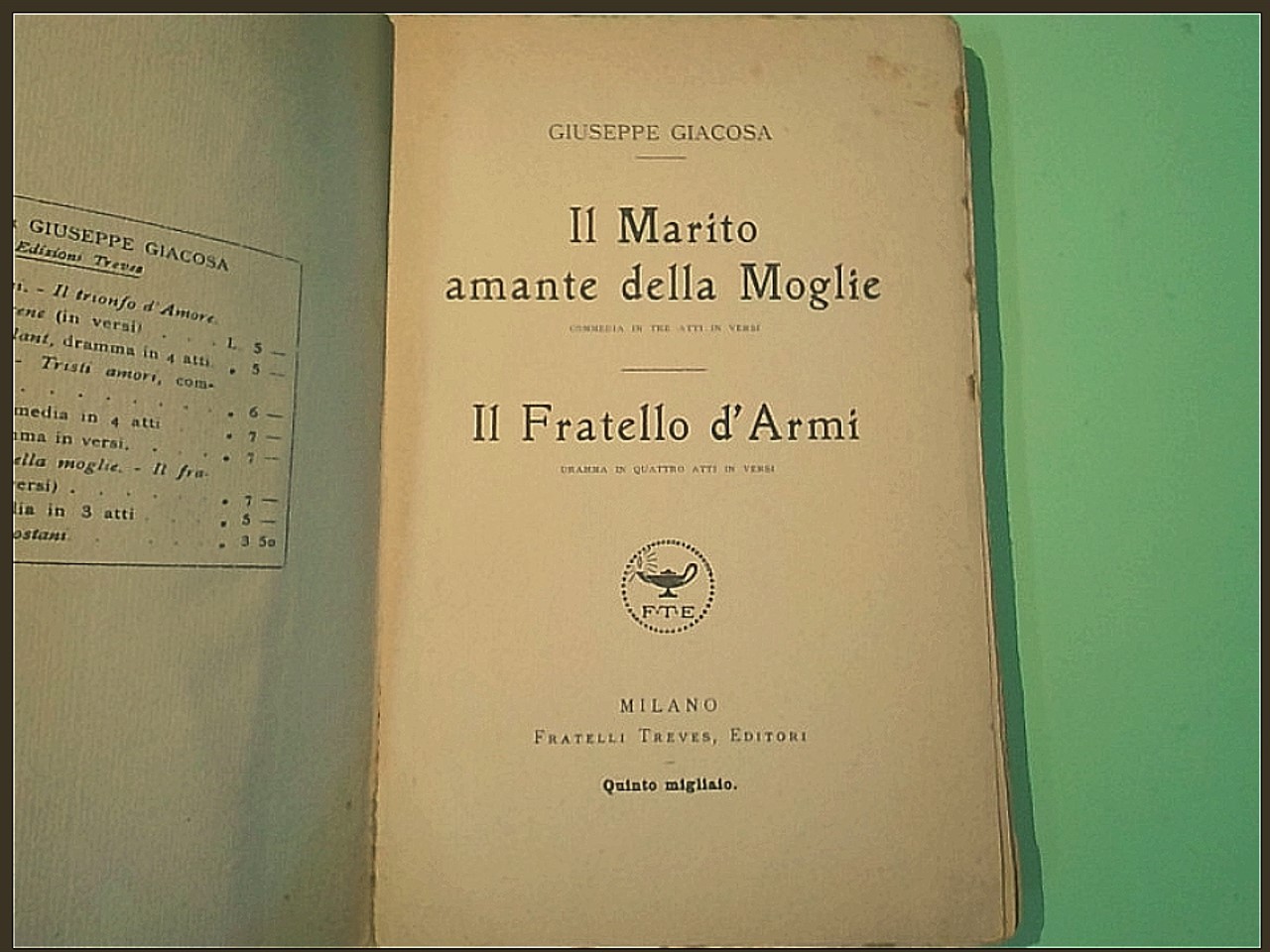 IL MARITO AMANTE DELLA MOGLIE IL FRATELLO D'ARMI - immagine 2
