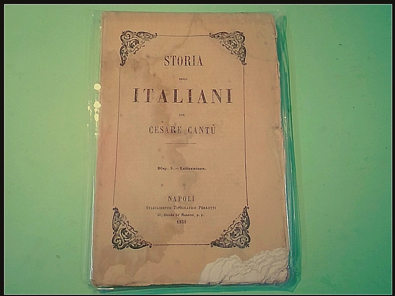 STORIA DEGLI ITALIANI DISP 5 LETTERATURA