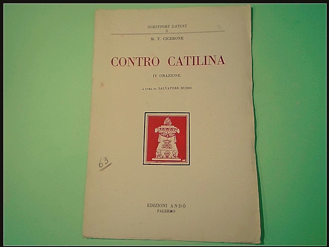 CONTRO CATILINA IV ORAZIONE