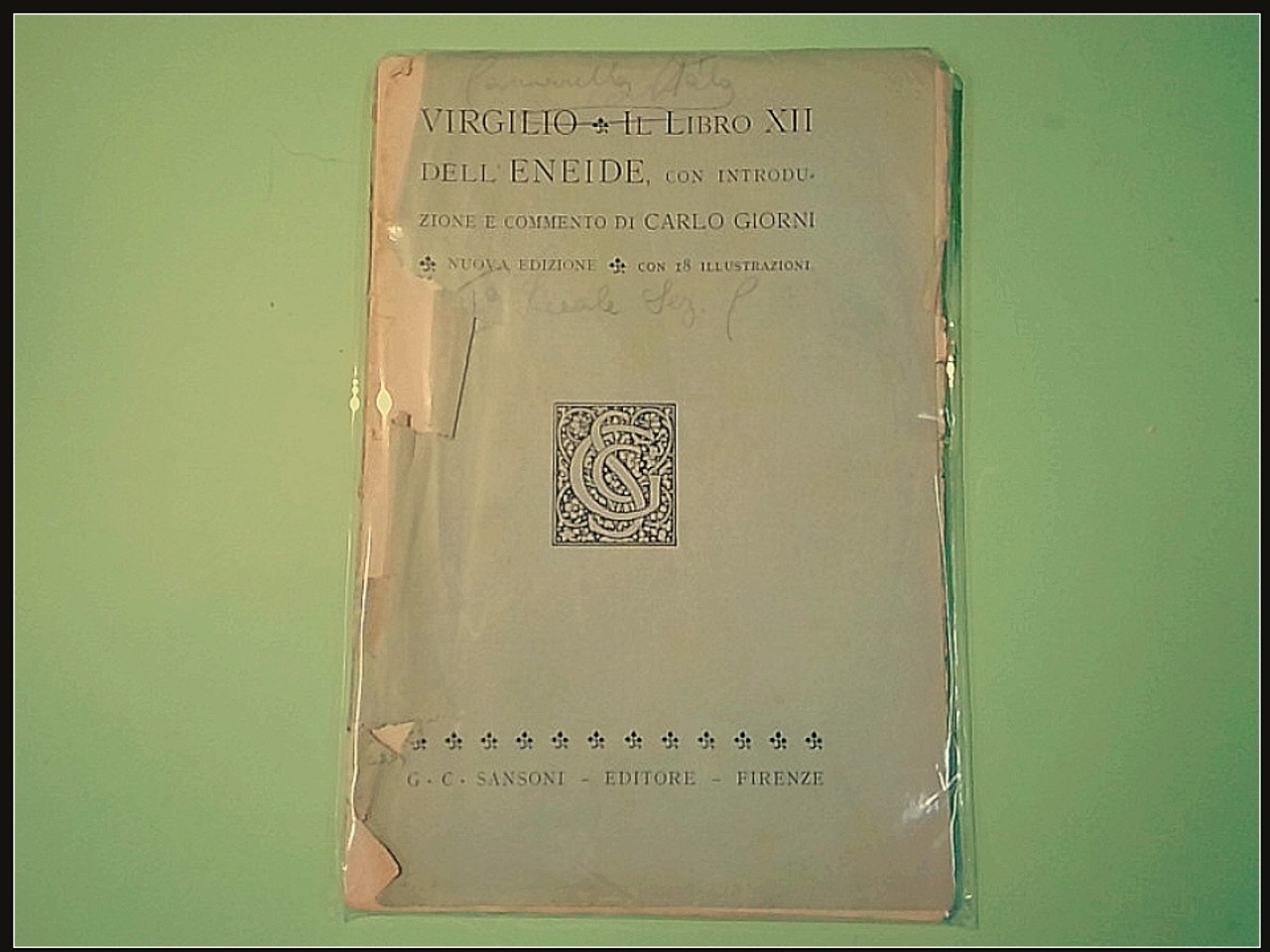 IL LIBRO XII DELL'ENEIDE VIRGILIO SANSONI