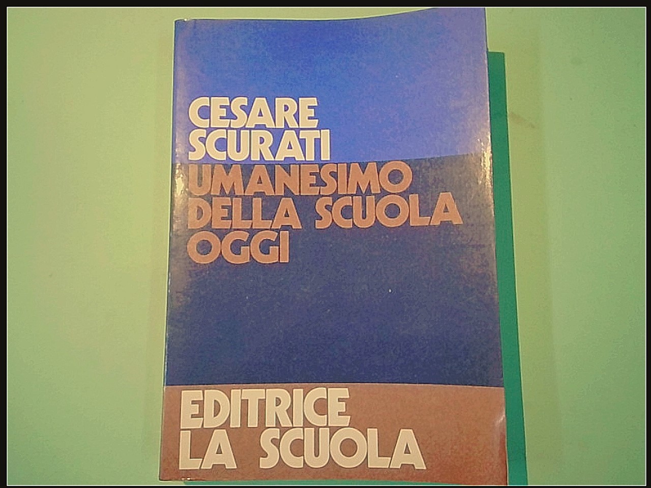 UMANESIMO DELLA SCUOLA OGGI