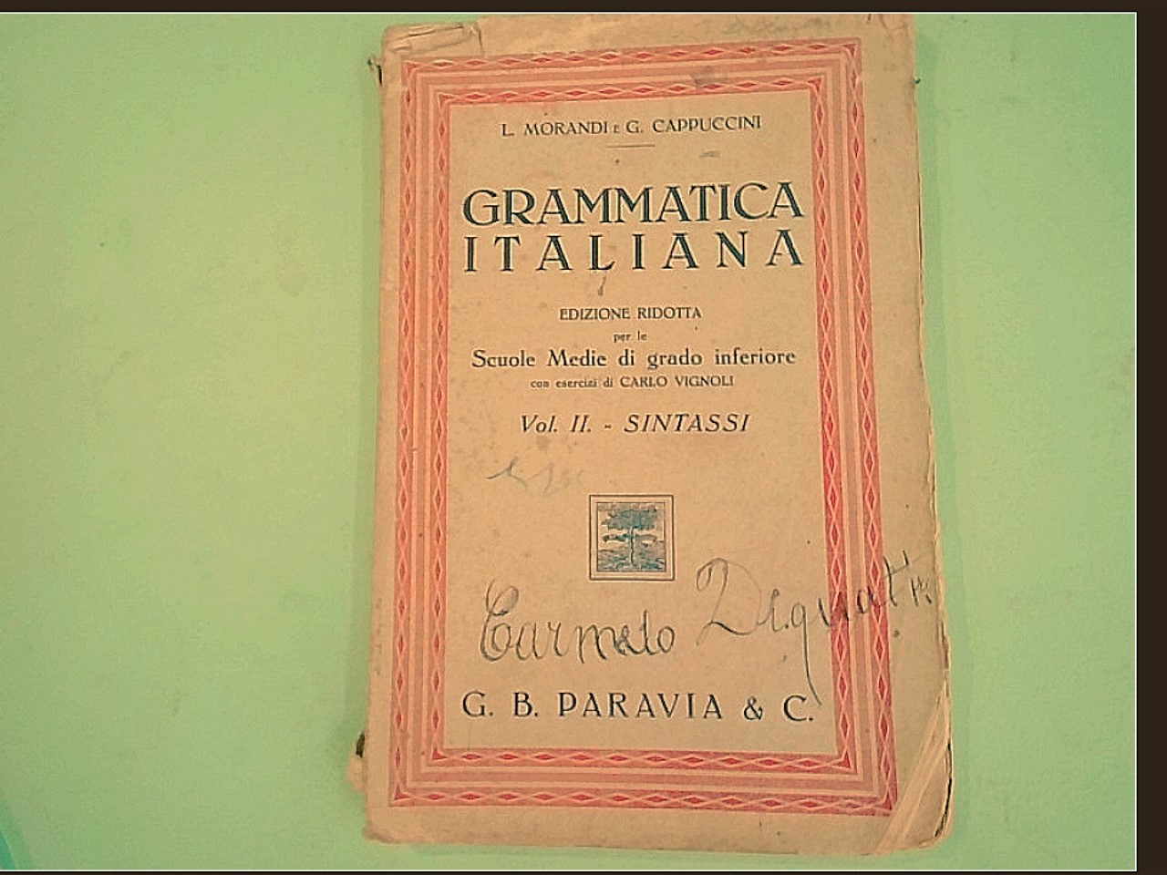 GRAMMATICA ITALIANA VOL II SINTASSI