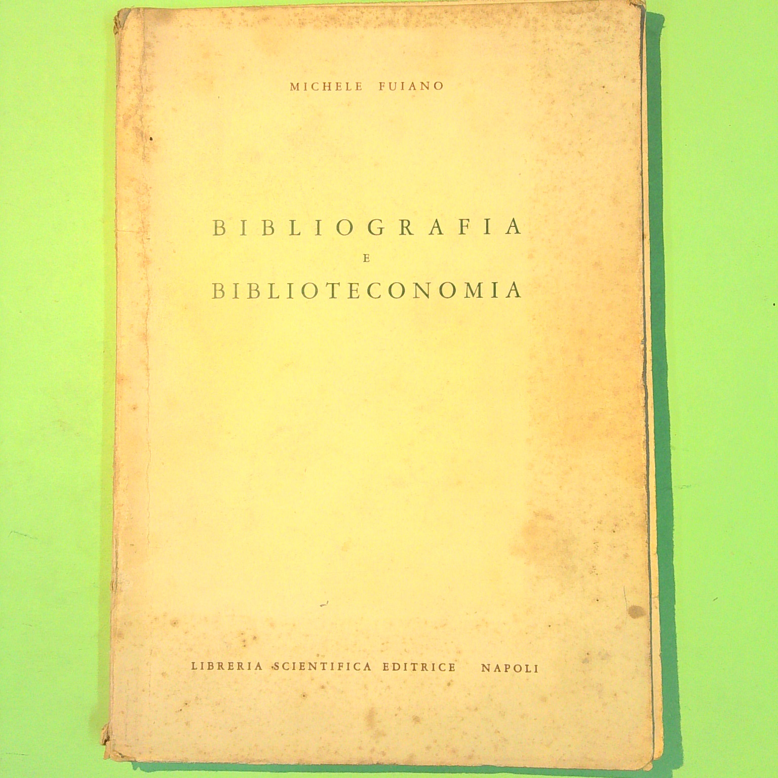 BIBLIOGRAFIA E BIBLIOTECONOMIA