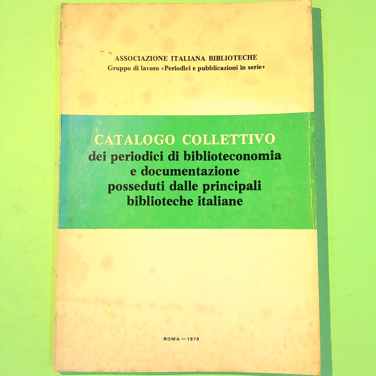 CATALOGO COLLETTIVO DEI PERIODICI DI BIBLIOTECONOMIA