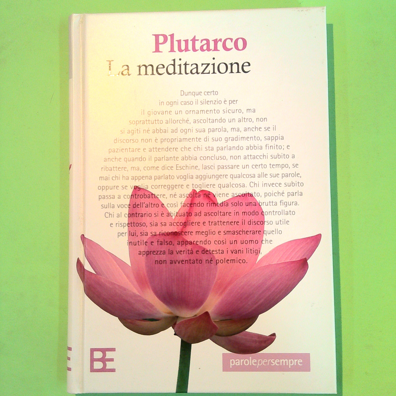 LA MEDITAZIONE PLUTARCO