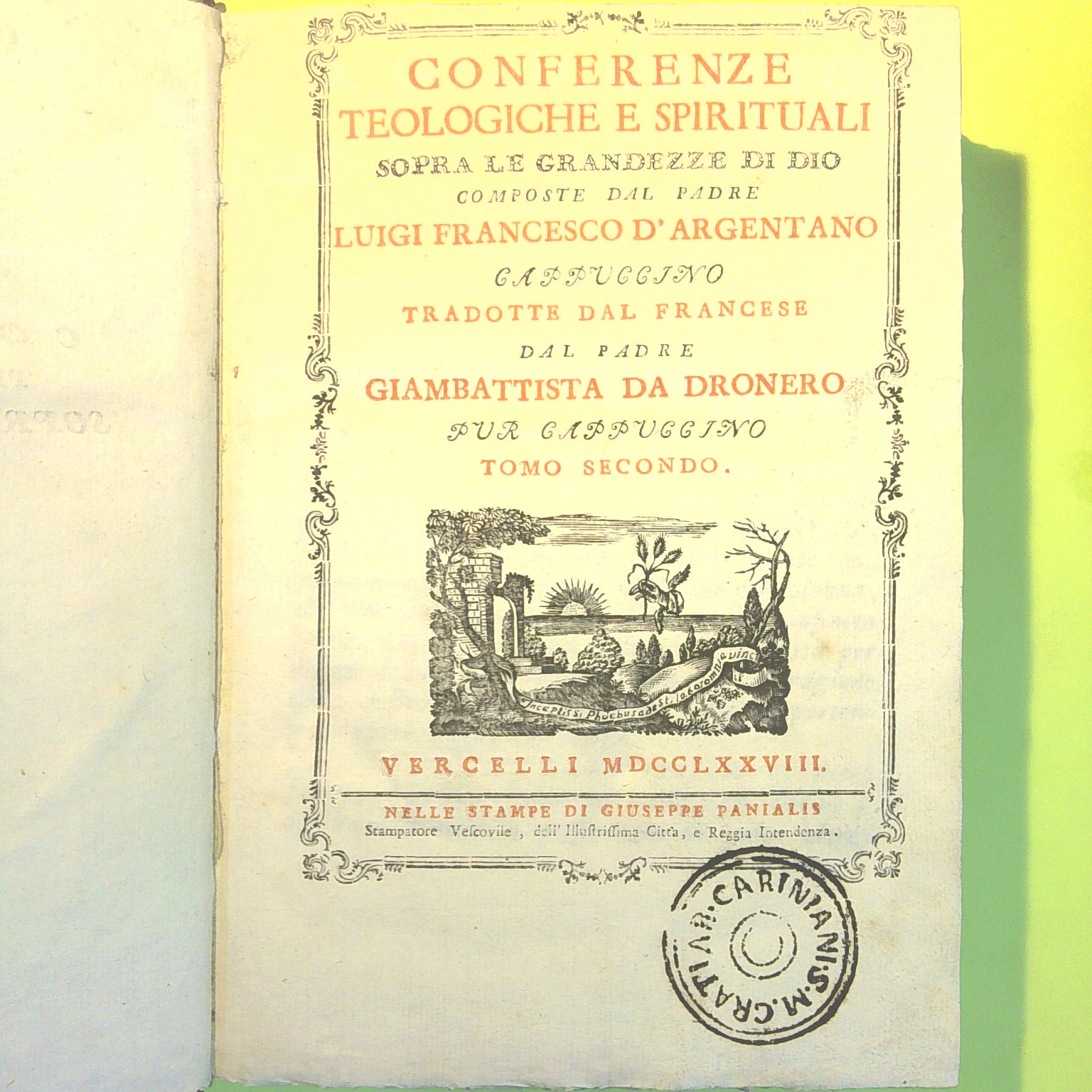 CONFERENZE TEOLOGICHE E SPIRITUALI TOMO II - immagine 2