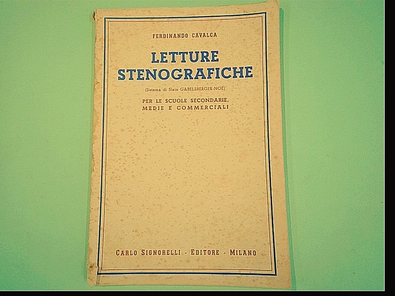 LETTURE STENOGRAFICHE