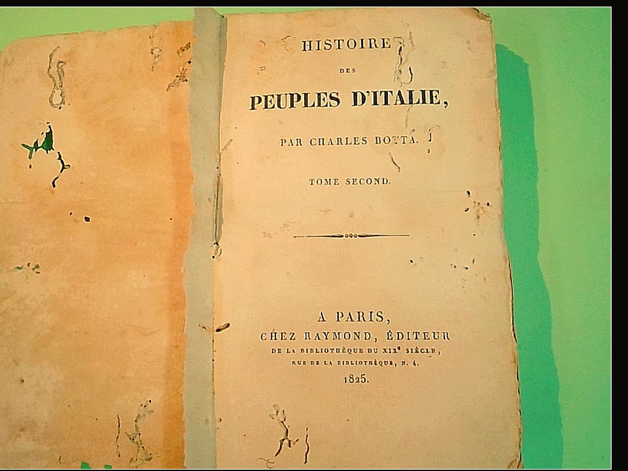 HISTOIRE DES PEUPLES D'ITALIE TOME SECOND - immagine 2