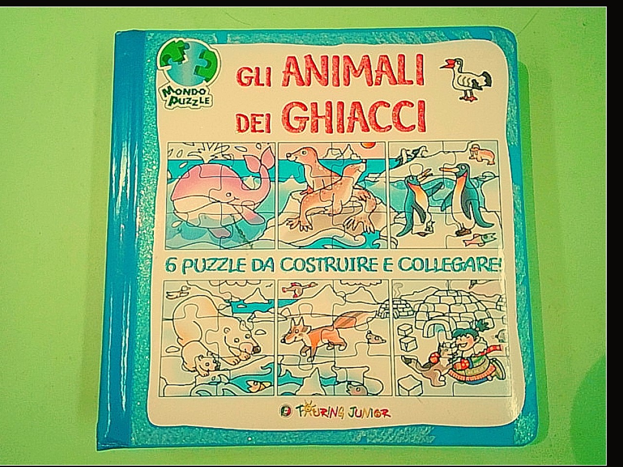 GLI ANIMALI DEI GHIACCI LIBRO PUZZLE