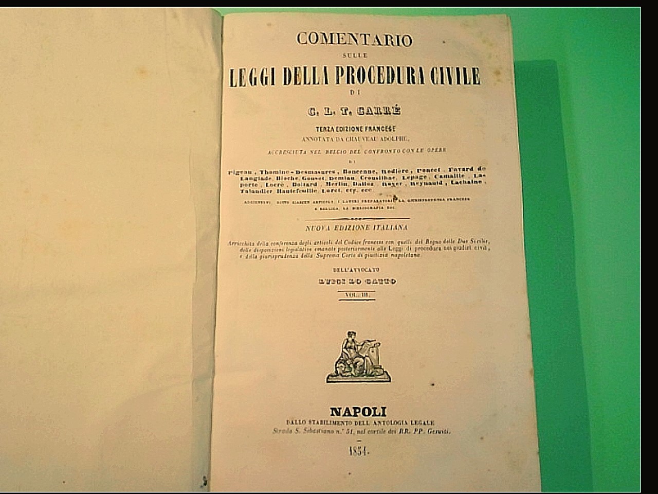 COMMENTARIO SULLE LEGGI DELLA PROCEDURA CIVILE VOL 3 - immagine 3