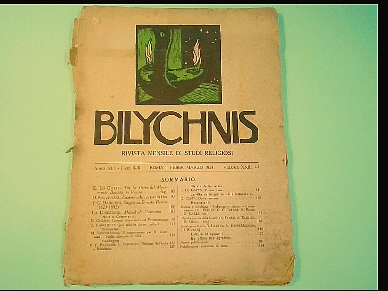 BILYCHNIS FASC II-III FEBBRAIO MARZO 1924