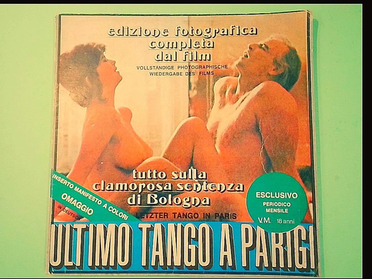 EDIZIONE FOTOGRAFICA COMPLETA DAL FILM ULTIMO TANGO A PARIGI